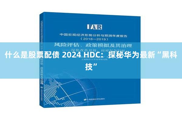 什么是股票配债 2024 HDC：探秘华为最新“黑科技”