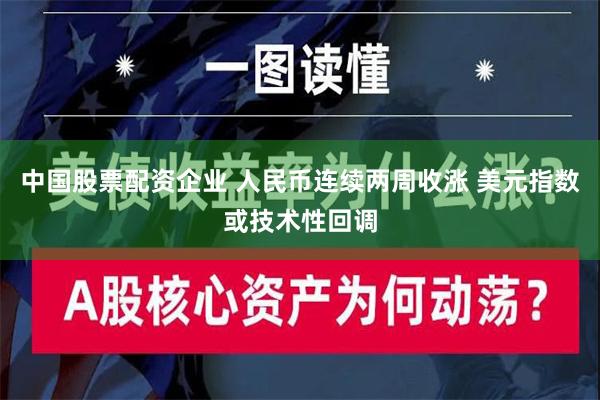 中国股票配资企业 人民币连续两周收涨 美元指数或技术性回调