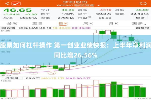 股票如何杠杆操作 第一创业业绩快报：上半年净利润同比增26.56%